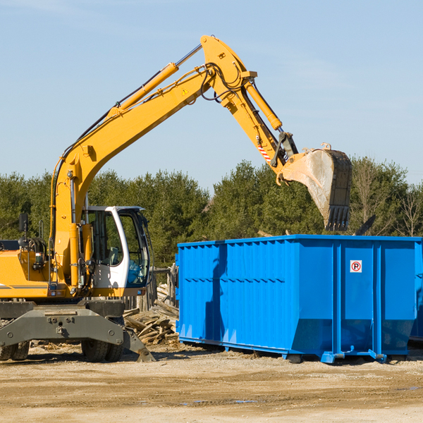 are there any restrictions on where a residential dumpster can be placed in Pine River Wisconsin